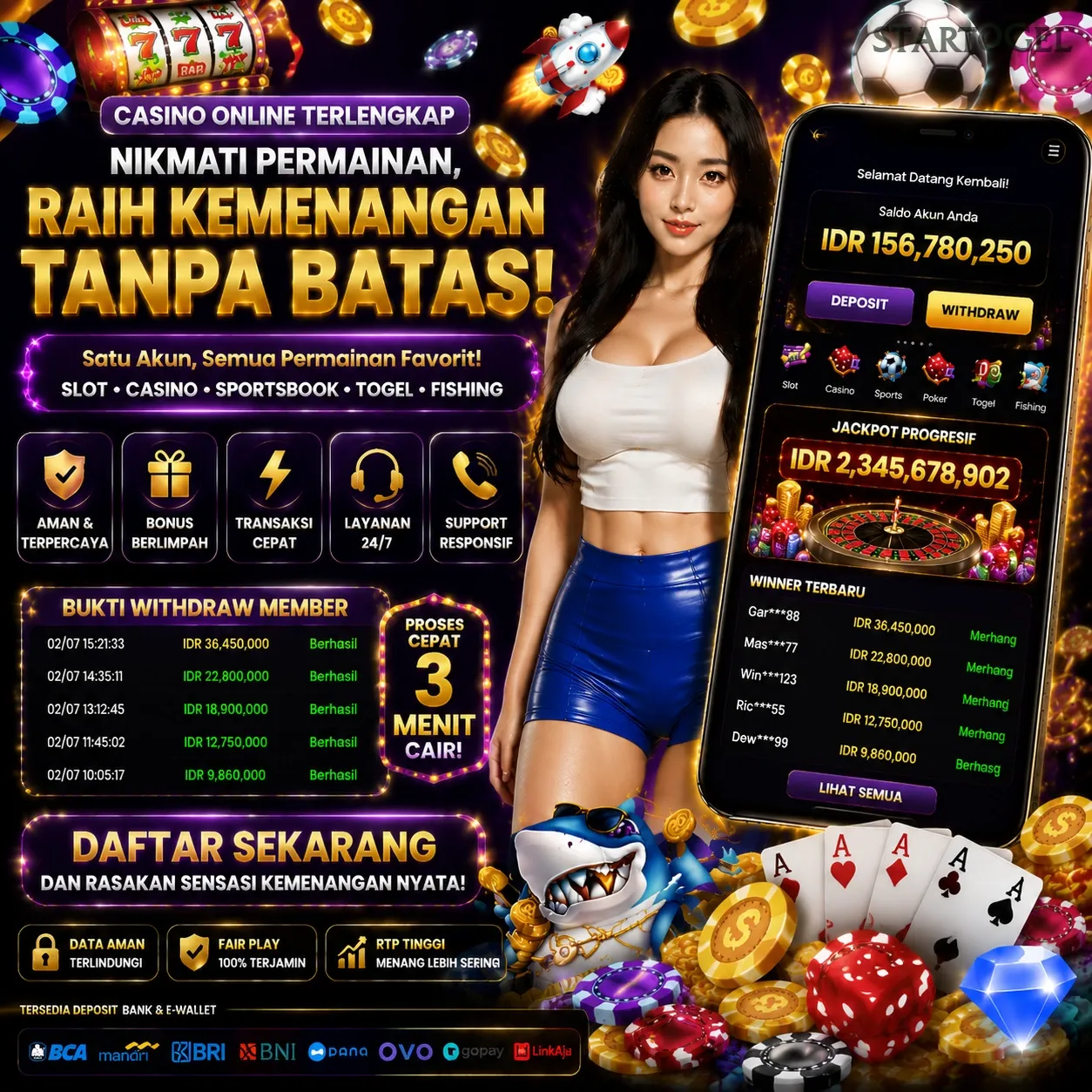 Ikon aplikasi startogel resmi